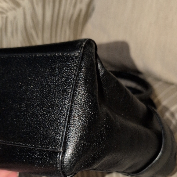 Kate Spade Black Leather Satchel with Bow Detail - Picture 14 of 16